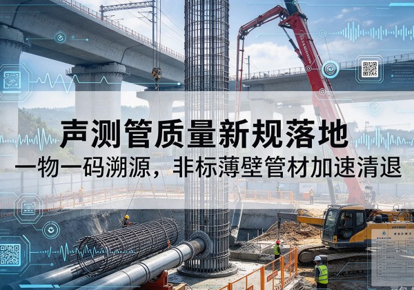 綦江区声测管质量新规落地，一物一码溯源，非标薄壁管材加速清退