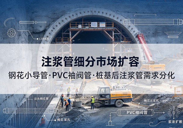 綦江区注浆管细分市场扩容，隧道钢花小导管、PVC 袖阀管、桩基后注浆管需求分化